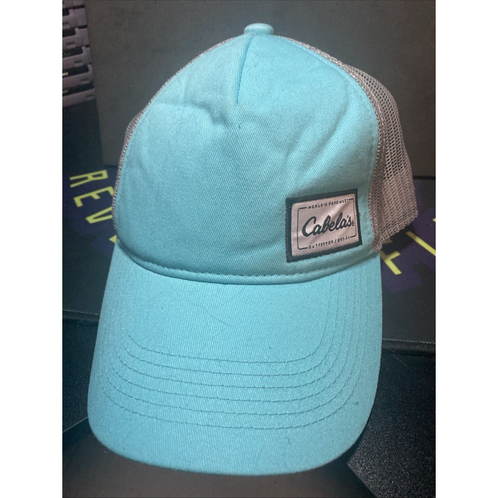 Teal ~ CABELA'S Ladies Mesh Snapback Hat/Cap ~OSFM Adjustable Hat